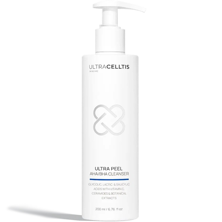 Ultracelltis Skincare Гель очищающий с AHA/BHA кислотами Peel AHA/BHA Cleanser