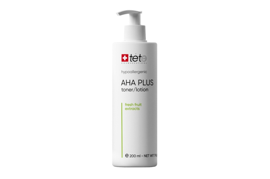 TETe Тонер с AHA-кислотами и экстрактом мякоти фруктов AHA Plus Toner