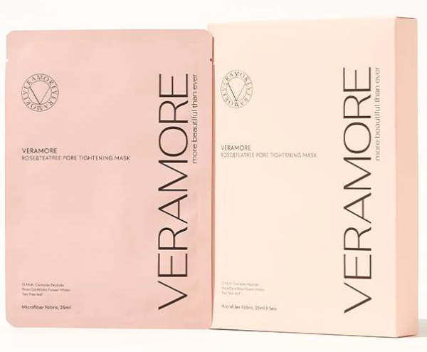 VERAMORE Маска успокаивающая пептидная для сужения пор Rose&Tea Tree Pore Tightening Mask